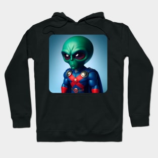 Martian Alien Caricature #11 Hoodie